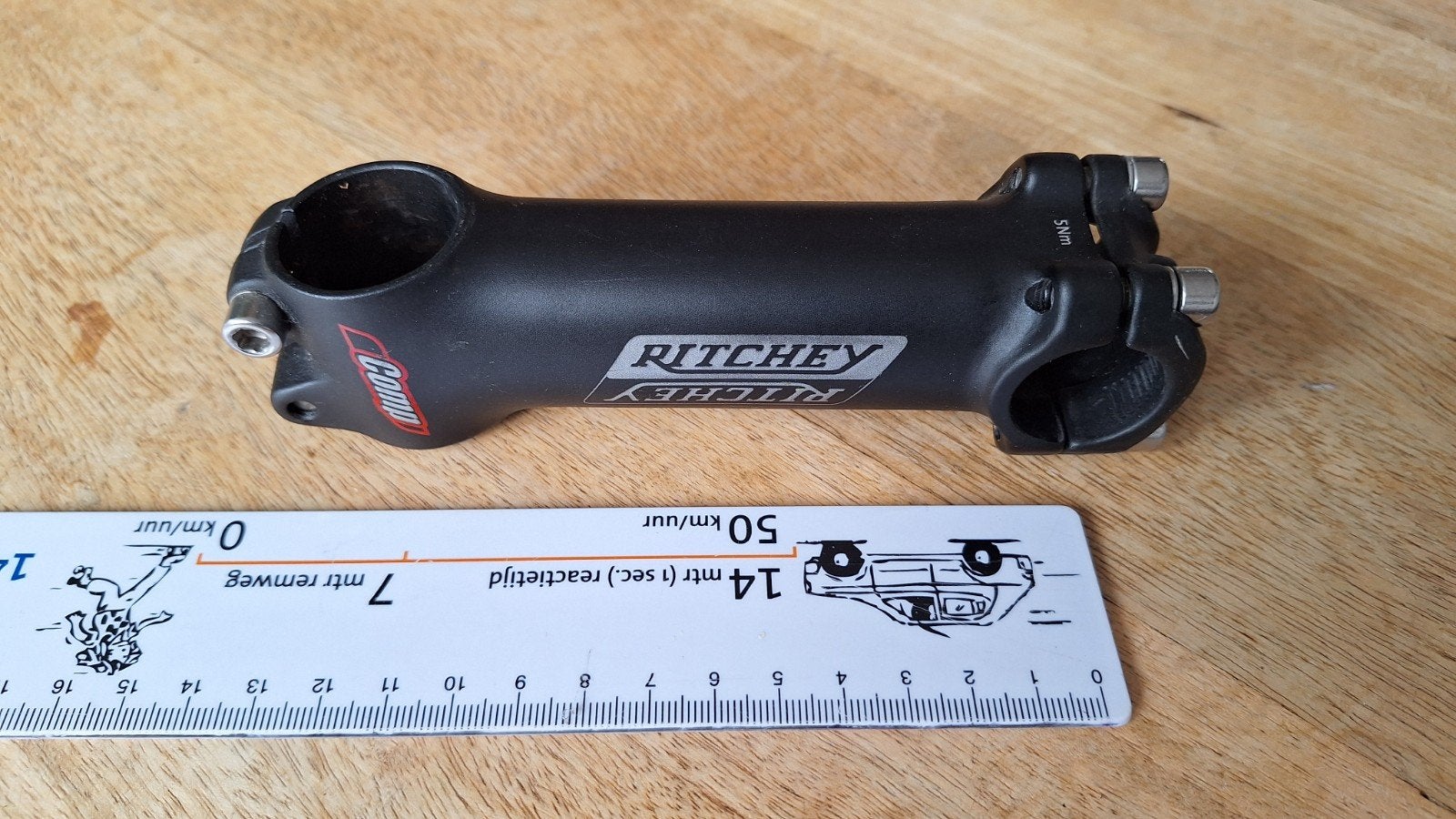 Ritchey stuurpen 31.8mm, 11,5 cm lang, Gebruikt, Stuur, Mountainbike, Aluminium