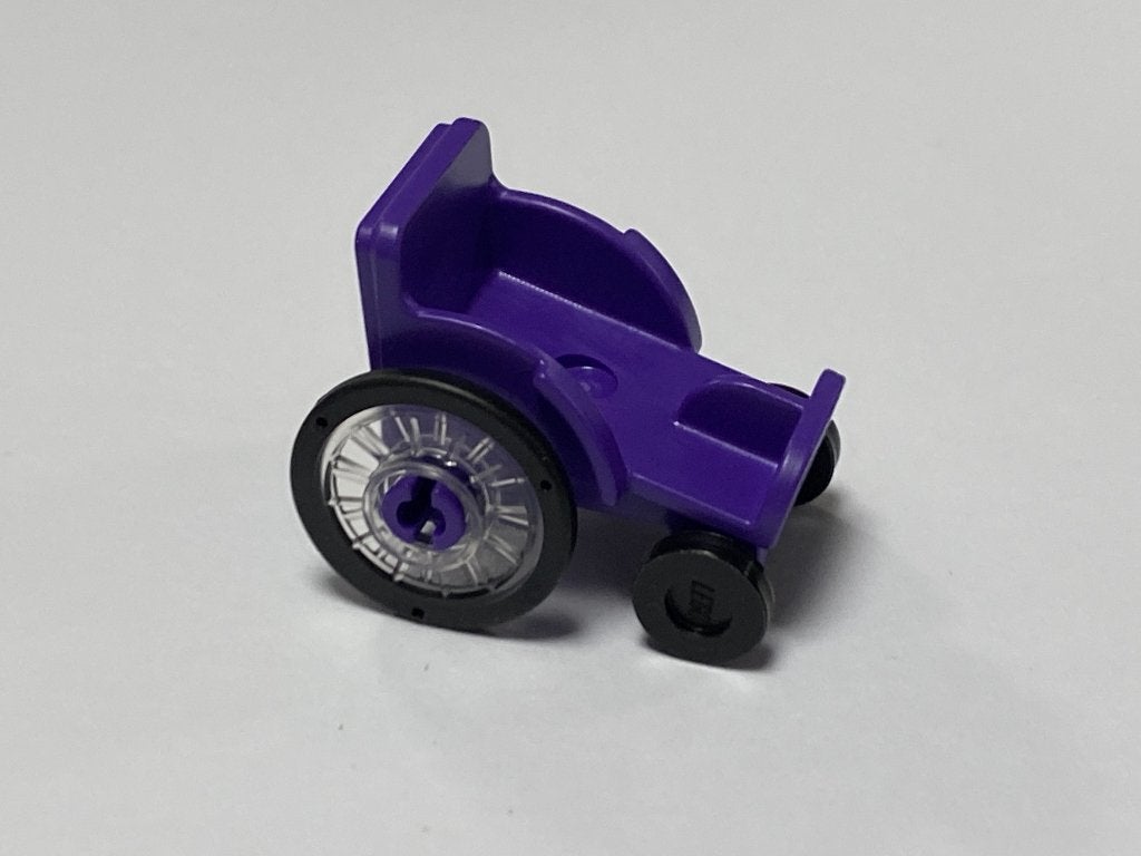 Lego nieuwe donker paarse rolstoel, Overige thema's, Lego, Nieuw, Ophalen of Verzenden