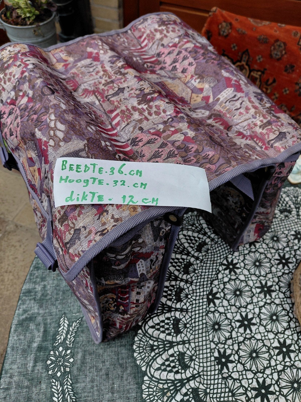te koop een mooie dubbele fiets tas zgan, Ophalen of Verzenden, Zo goed als nieuw