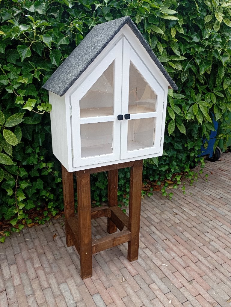 Minibieb, Huis en Inrichting, Kasten | Boekenkasten, Nieuw, 50 tot 100 cm, Minder dan 100 cm, 25 tot 50 cm, Ophalen of Verzenden