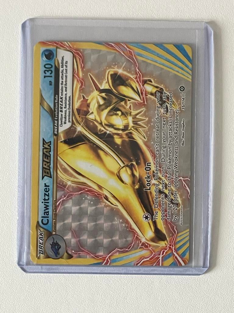 Clawitzer BREAK Pokémon Kaart - XY BREAKpoint 35/122, Ophalen of Verzenden, Zo goed als nieuw, Losse kaart, Foil