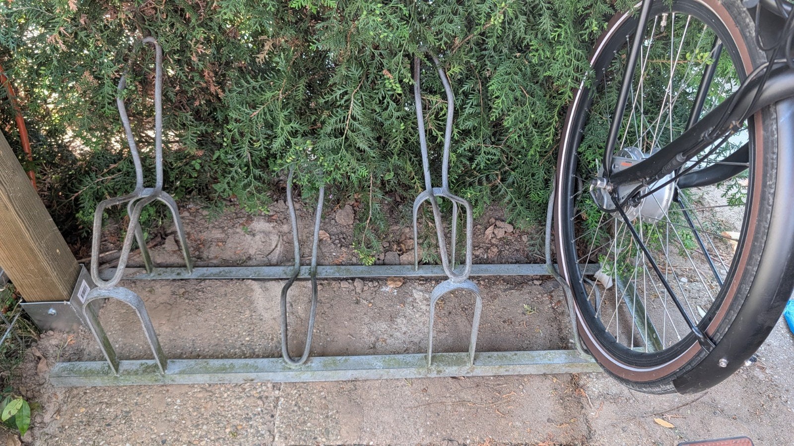 Fietsenrek voor 4 fietsen - Gebruikt, Ophalen, Gebruikt