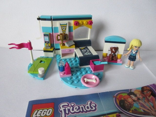 41328 Friends, Stephanie's Bedroom, met bouwtekening, Lego, Friends, Ophalen of Verzenden, Complete set