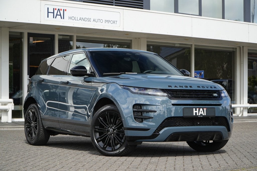 Land Rover Range Rover Evoque 1.5 P270e AWD Dynamic SE I Pan, Automaat, Adaptive Cruise Control, Zwart, Blauw