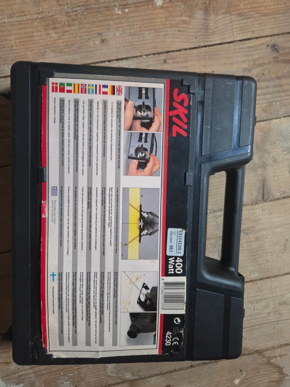 Skil Decoupeerzaag 400W met koffer en zaagjes, Gebruikt, Decoupeerzaag, Ophalen of Verzenden, Skil