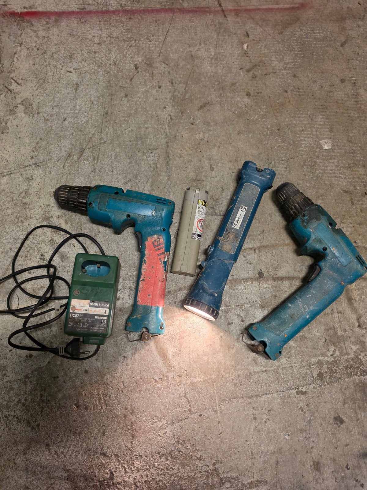 Oude makita accu machines, Ophalen of Verzenden, Gebruikt, Boor- en Schroefmachine
