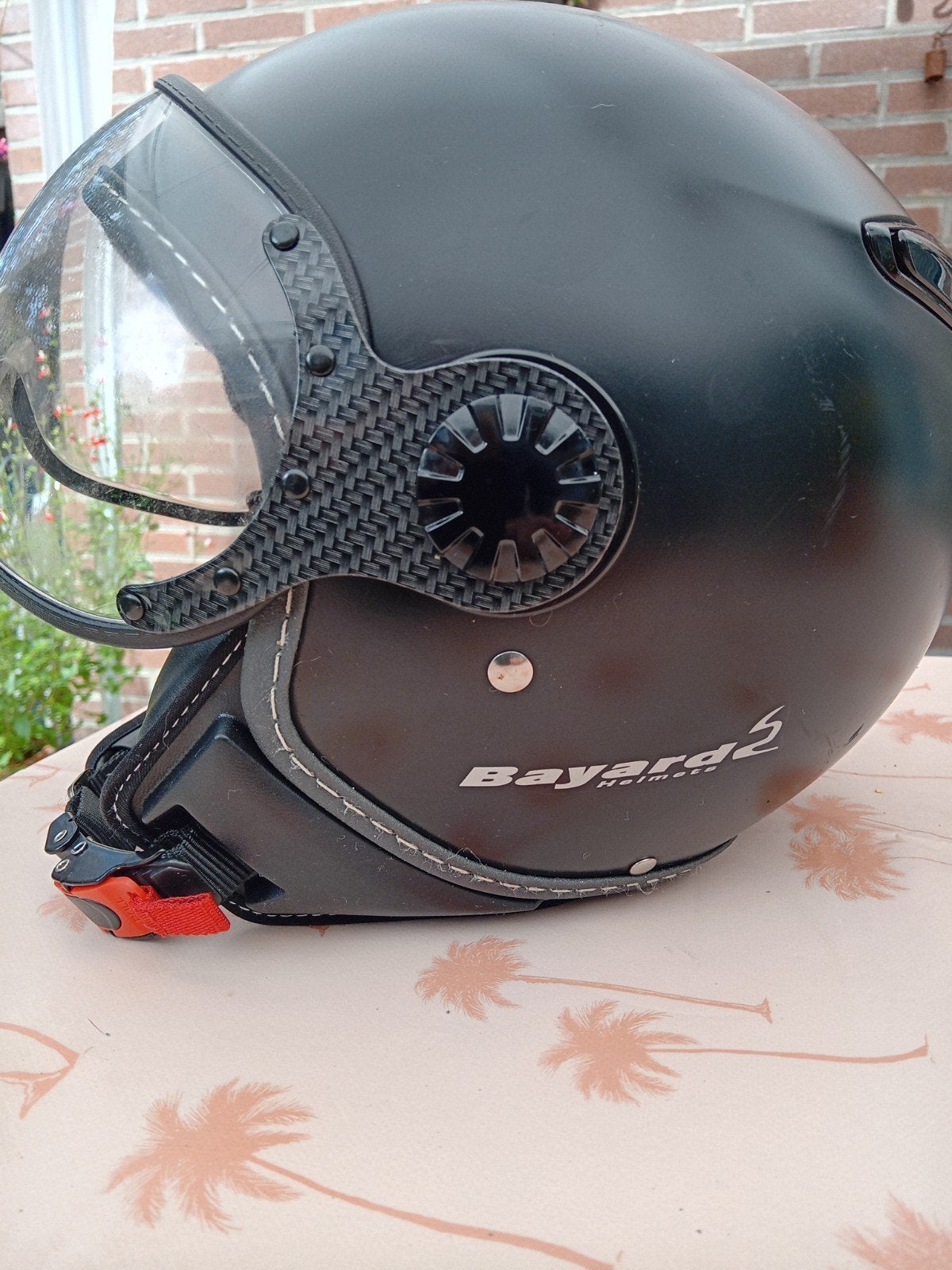 Bayard S  jet-helm Mat Zwart, Fietsen en Brommers, Ophalen of Verzenden, Zo goed als nieuw, Small, Bayard