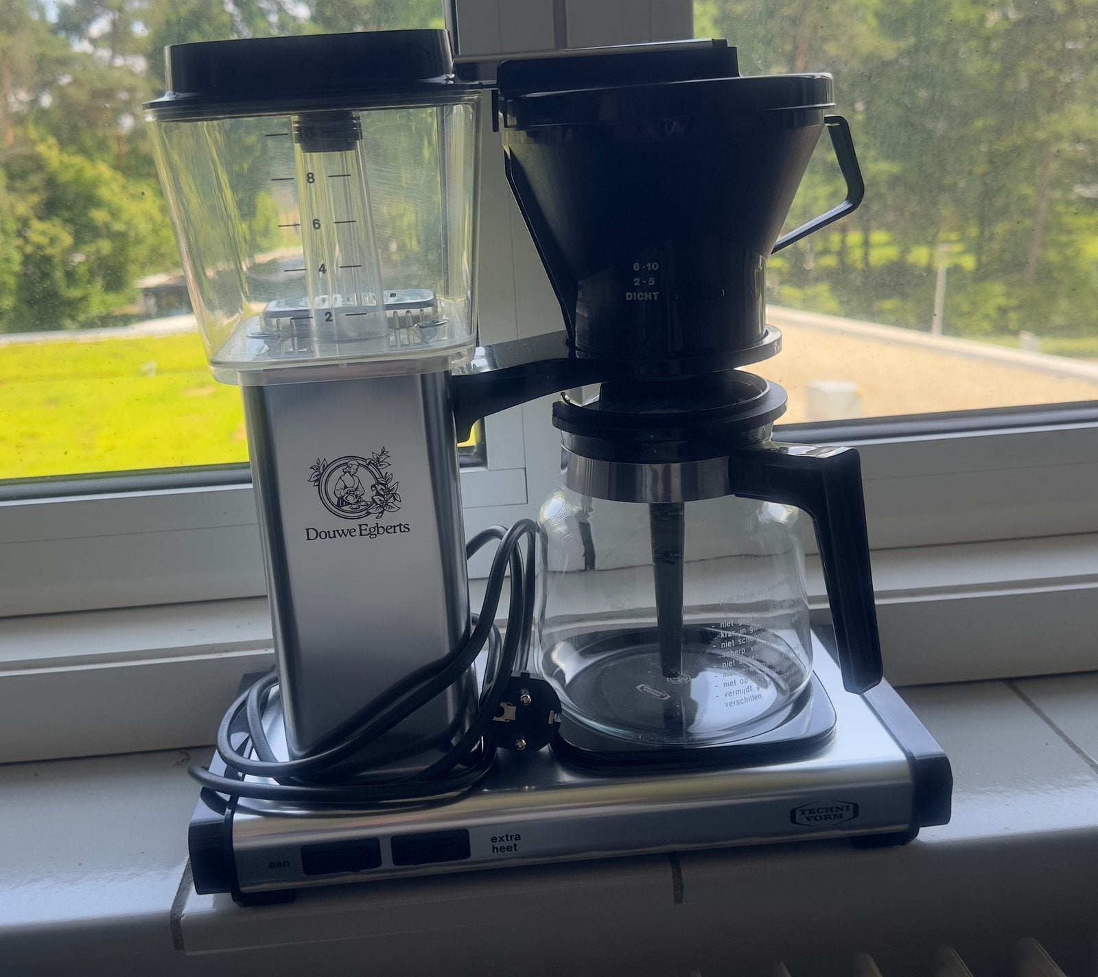 DE koffiezetapparaat technivorm 741c, Witgoed en Apparatuur, Koffiezetapparaten, Ophalen of Verzenden, Zo goed als nieuw, Koffiemachine
