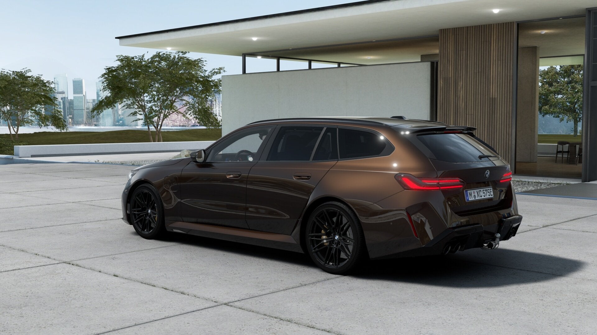 BMW 5 Serie Touring M5 Automaat / M Drive Professional / Pan, Auto's, Dealer onderhouden, Bruin, 4395 cc, Leder