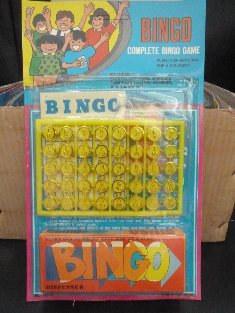Partij van 24 stuks speelgoed Bingospelen jaren 60/ 70, Ophalen of Verzenden