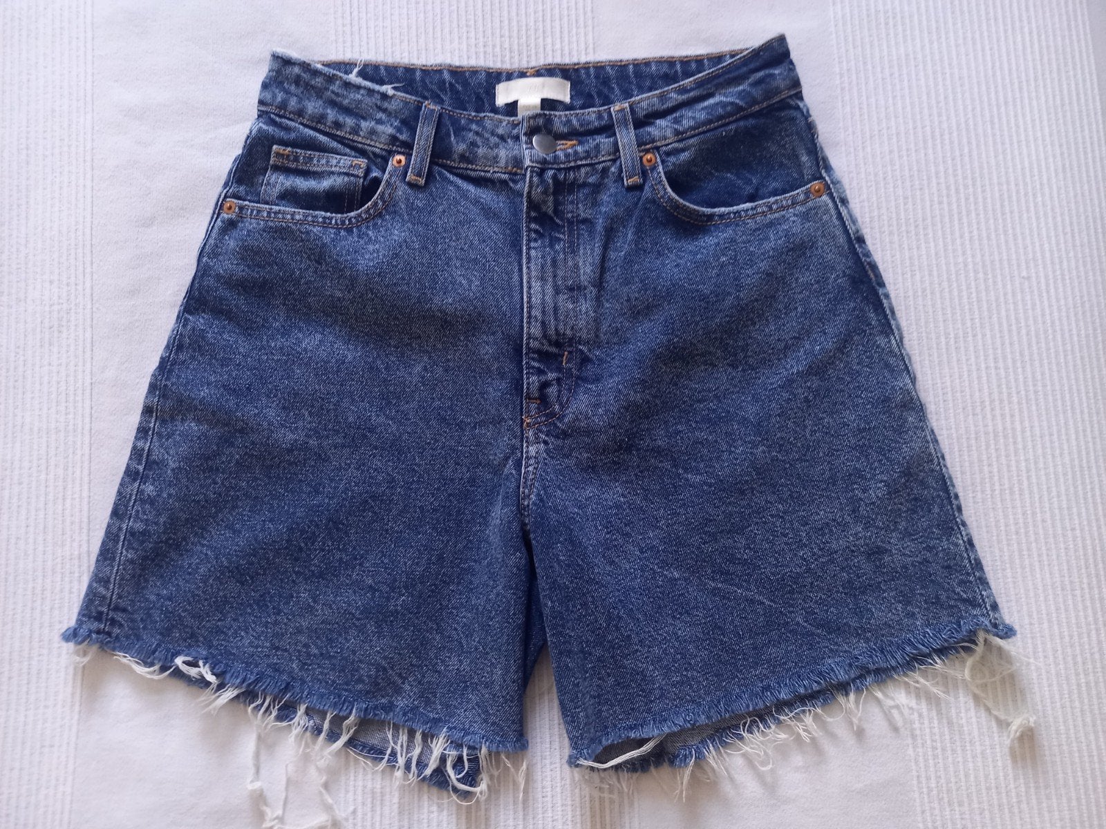H&M korte spijkerbroek, maat 38, Maat 38/40 (M), H&M, Kort, Blauw
