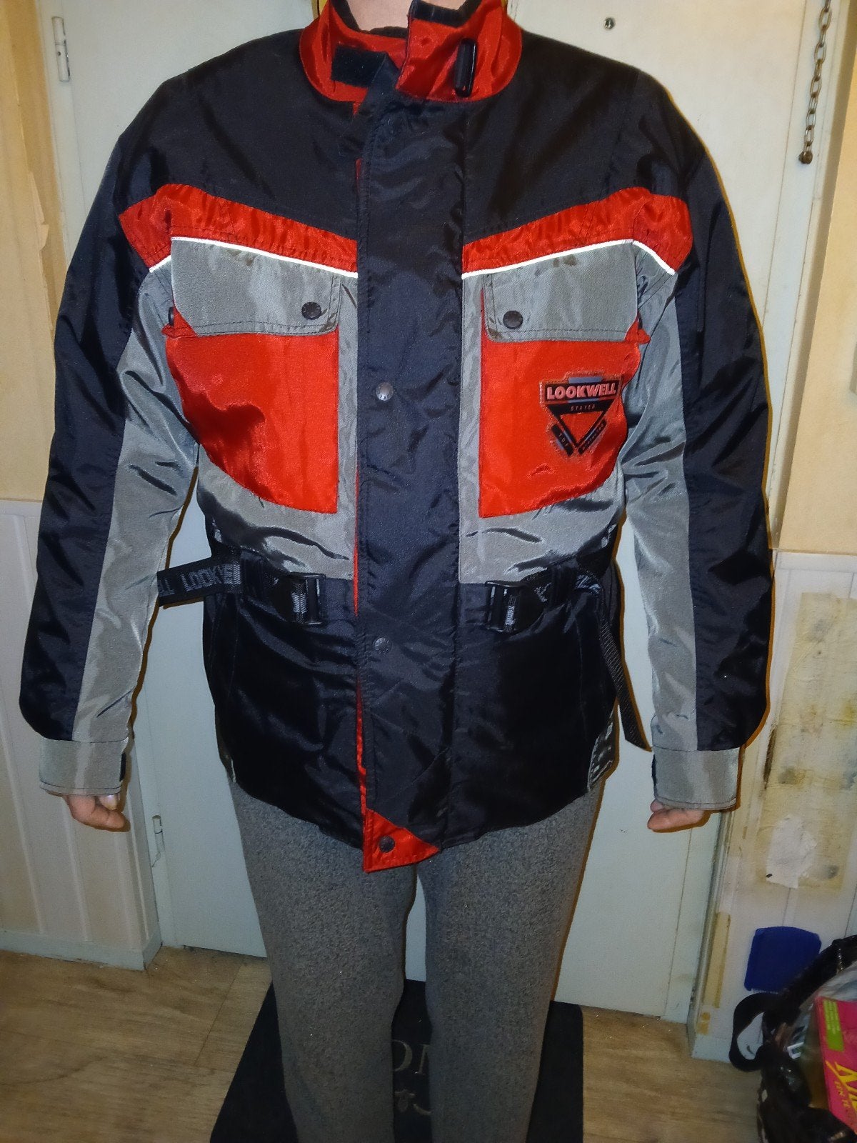 motorjas LOOKWELL, Ophalen of Verzenden, Tweedehands, Jas | textiel