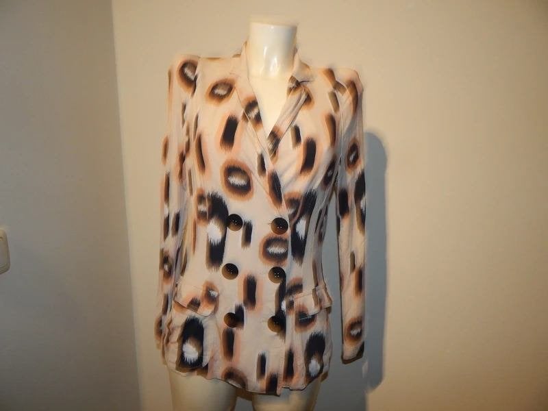 ML Collections soepel vallend jasje in print pof schouders L, Kleding | Dames, Maat 38/40 (M), Overige kleuren, Verzenden, Zo goed als nieuw