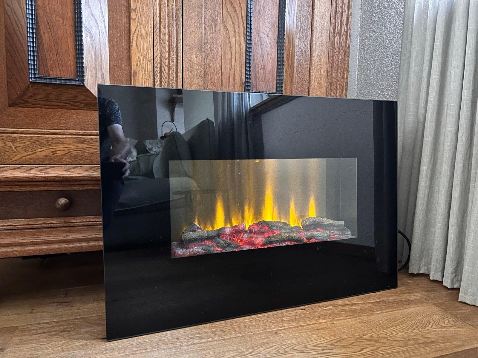 Dimplex elektrische sfeerhaard, met vlameffect, Ophalen, Gebruikt, Vrijstaande haard, Elektrische haard
