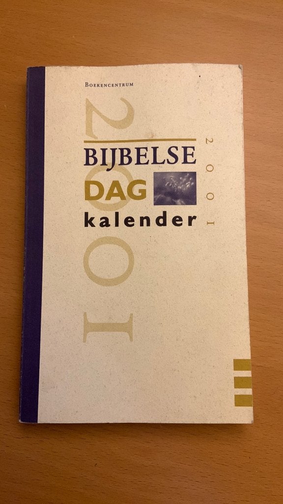 Bijbelse dagkalender 2001, Ophalen of Verzenden