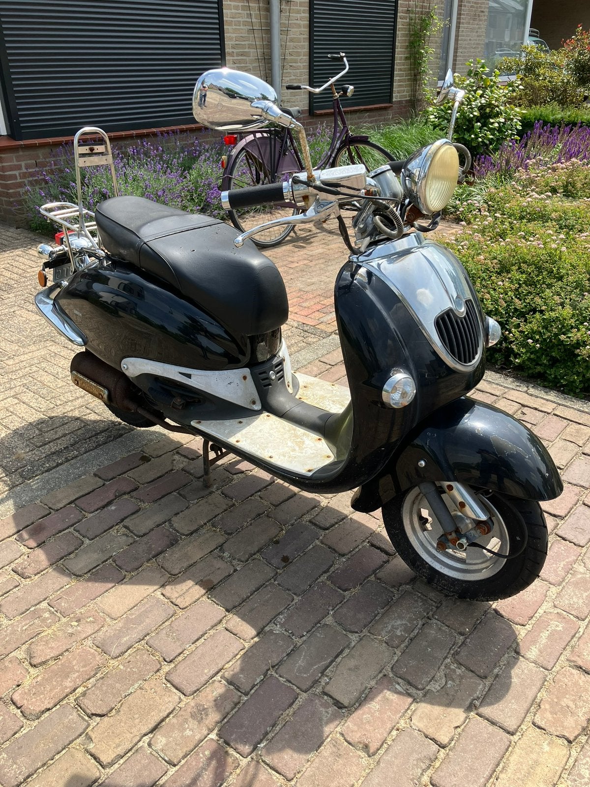 Retro bromscooter 45km, Fietsen en Brommers, Scooters | SYM, Ophalen, Gebruikt, Overige modellen, Maximaal 45 km/u
