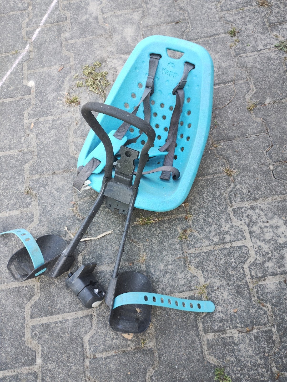 Yepp fietsstoeltje voor met adapter/houder - gratis, Ophalen, Yepp, Voorzitje, Gebruikt