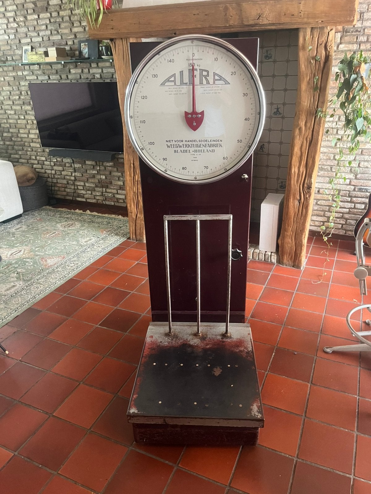 Industriële weegschaal in goede staat, Antiek en Kunst, Ophalen
