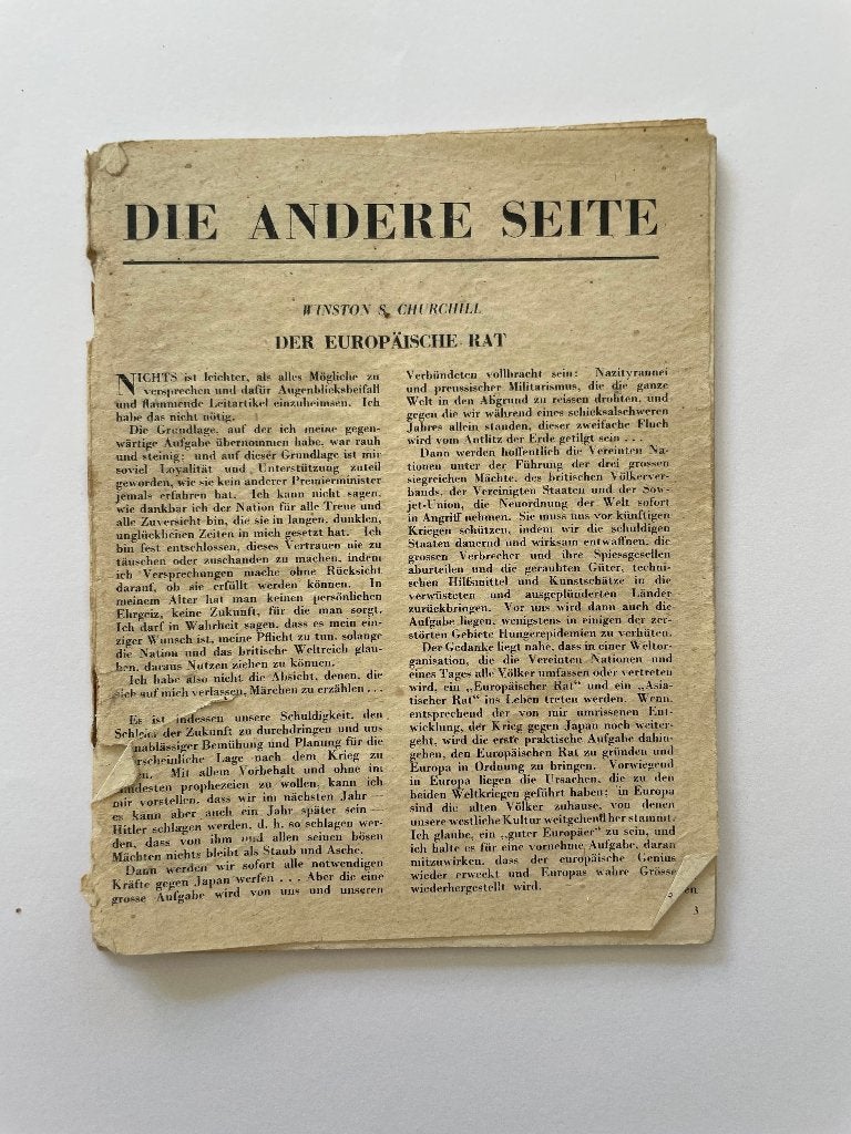 die andere seite: speech Churchill, zwart wit foto's Adolf, Verzamelen, Ophalen of Verzenden, Luchtmacht, Duitsland, Boek of Tijdschrift