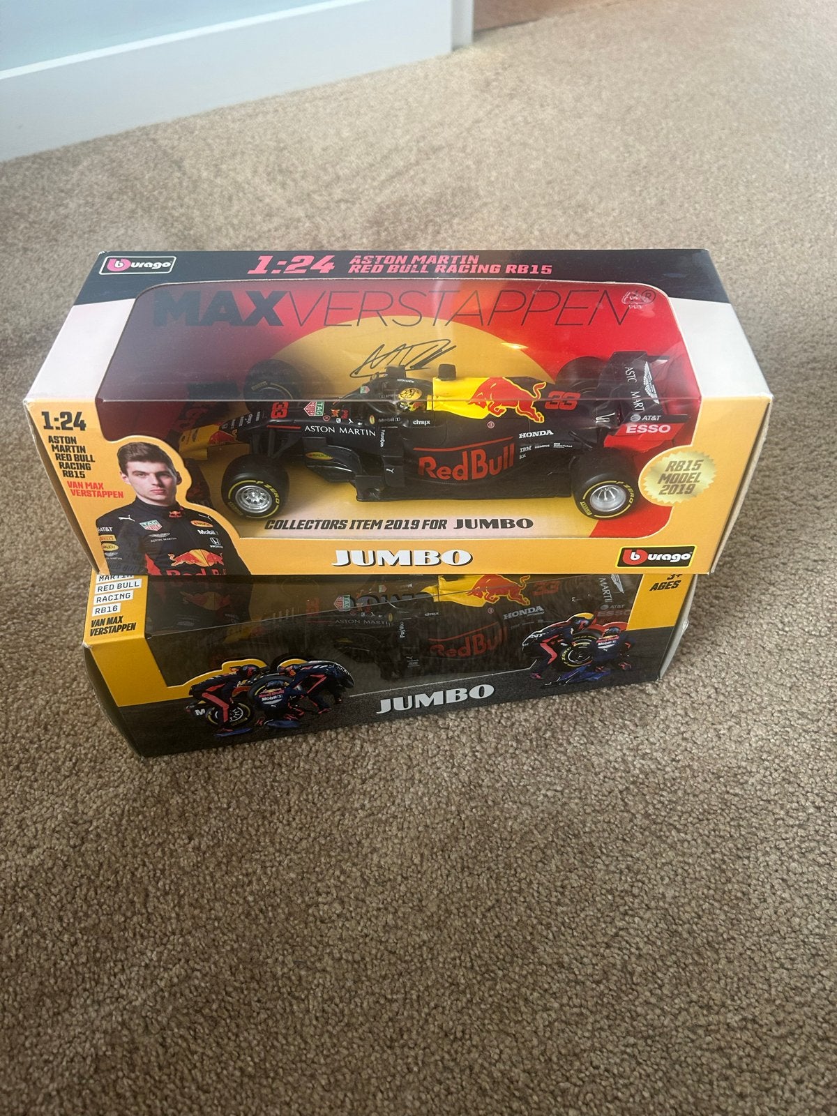 Max Verstappen Red Bull Racing RB15 & RB16 Jumbo Collectors, Ophalen of Verzenden, Nieuw, Auto, Overige merken