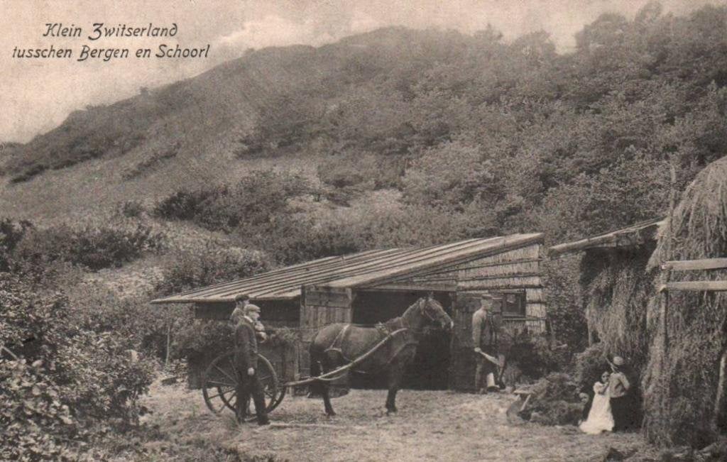 Klein Zwitserland Tusschen Bergen en Schoorl 1916, Ophalen, Voor 1920, Ongelopen, Noord-Holland