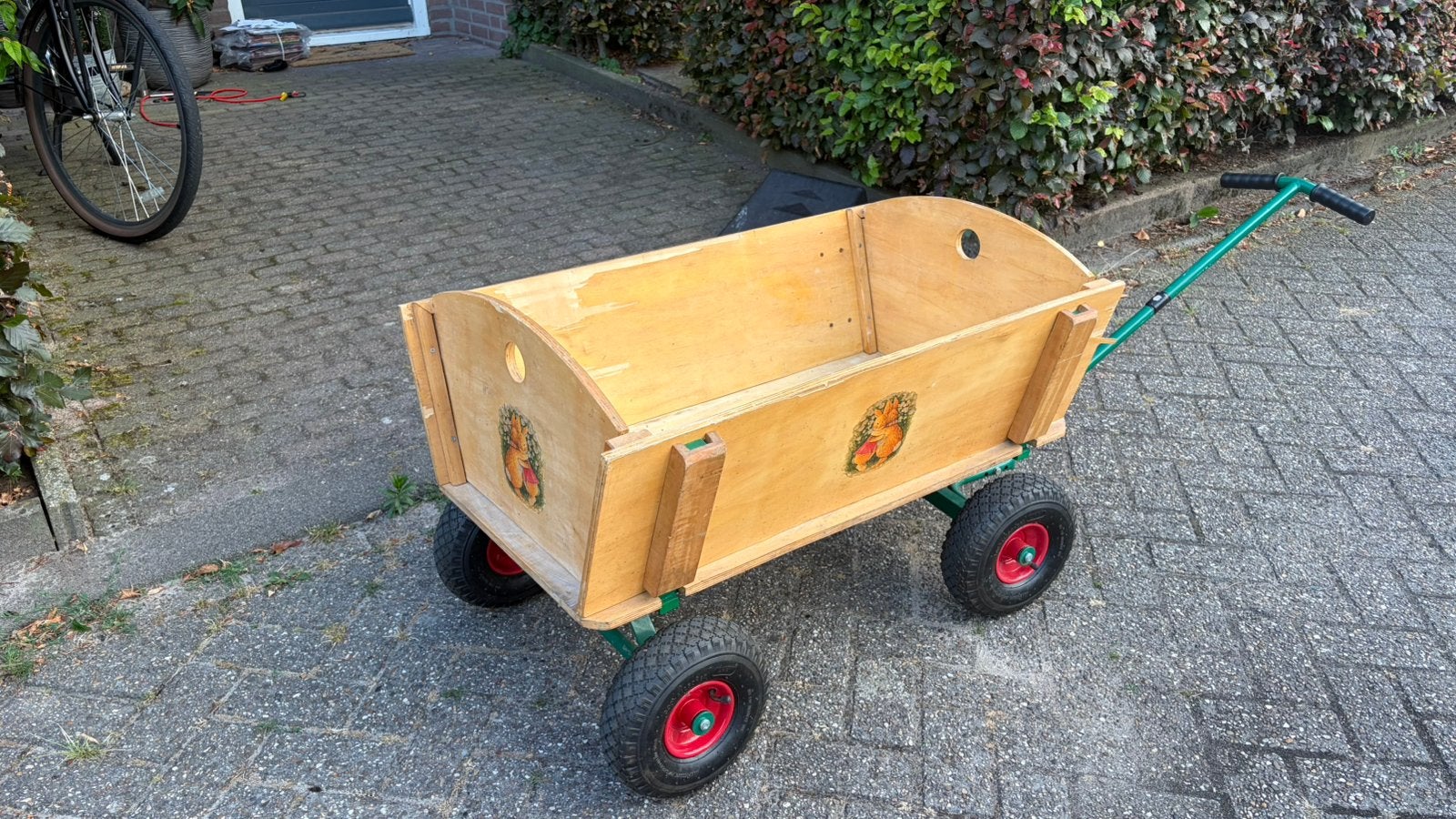 Stevige Bolderkar, Ophalen, Gebruikt