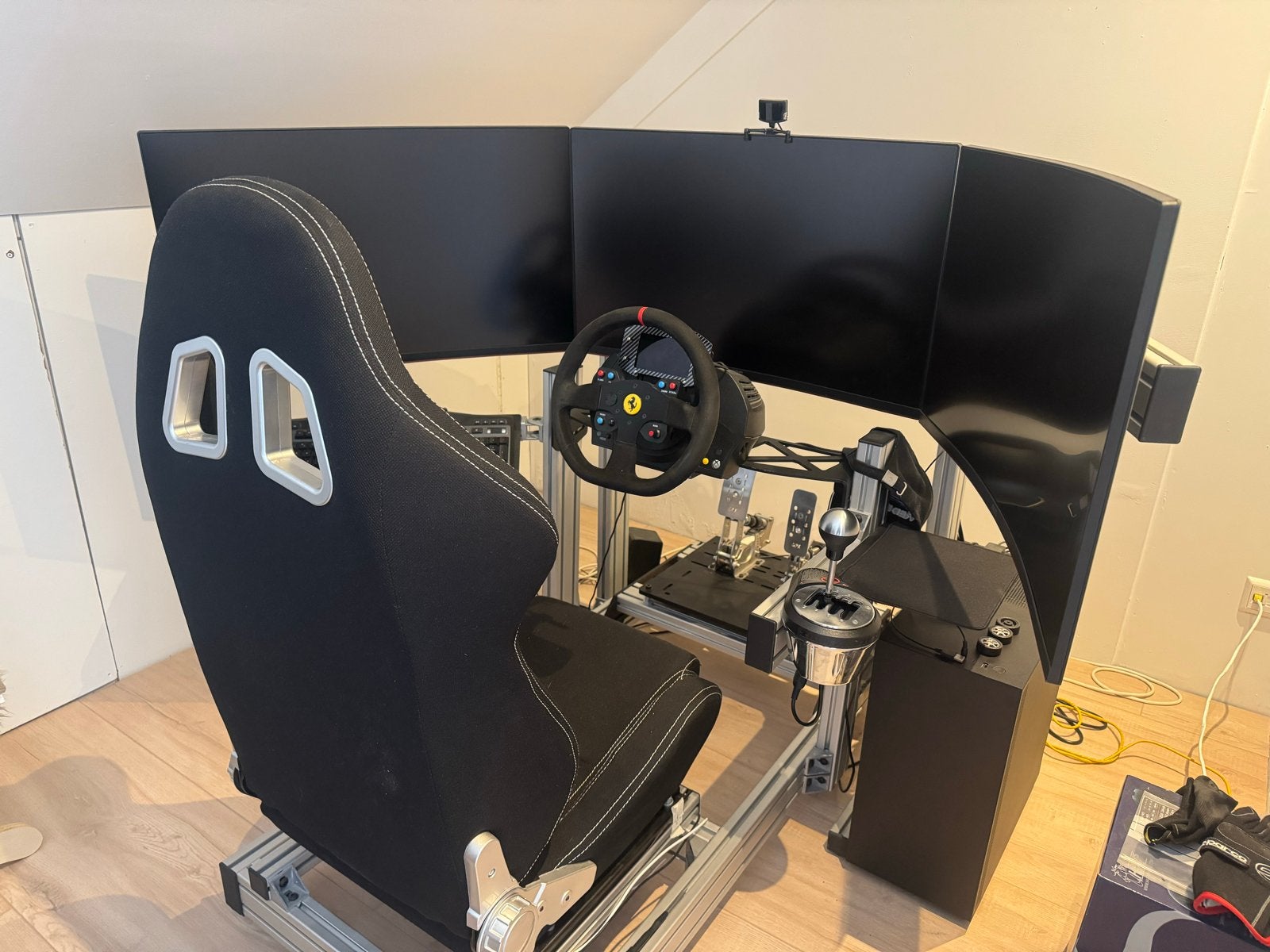 Race Simulator, 3x 32inch AOC, Thrustmaster, GPX Loadcell ️, Ophalen, Overige merken, Gebruikt