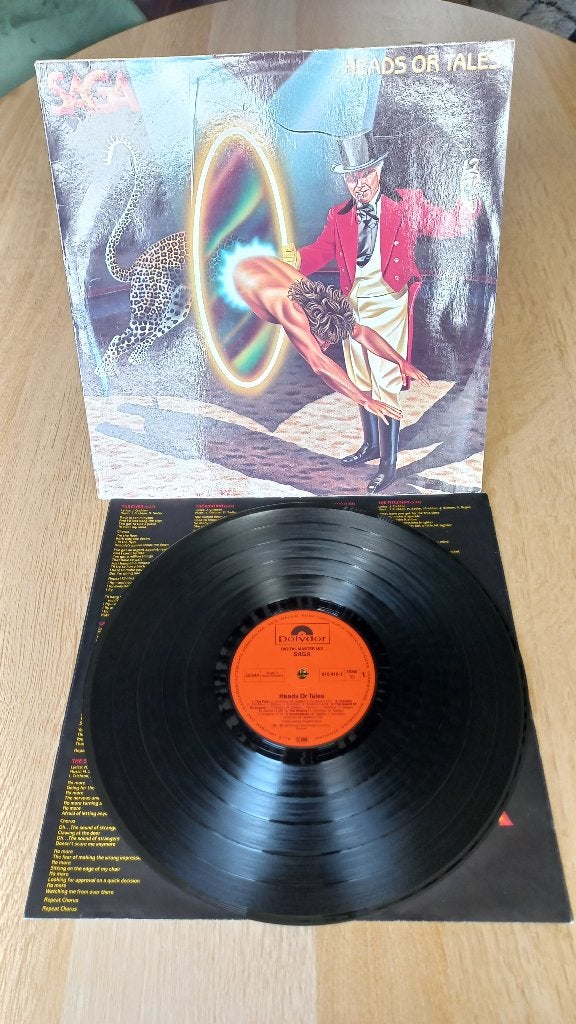 saga            heads or tales, Cd's en Dvd's, Vinyl | Rock, LP, Overige genres, Zo goed als nieuw, 12 inch