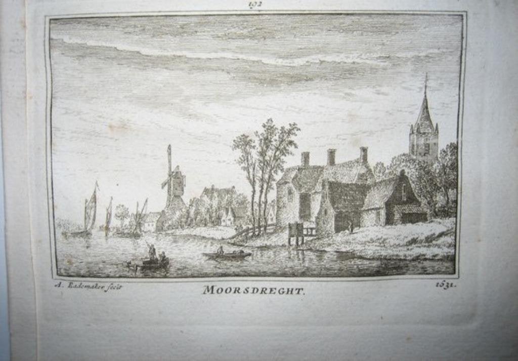 192 Moordrecht Kopergravure 18e Eeuw, Ophalen of Verzenden