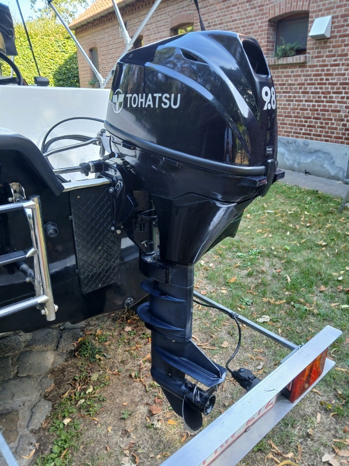 Sloep Seafinder met Tohatsu 9.8 pk en nieuwe trailer, Watersport en Boten, Ophalen, Overige merken, Gebruikt, Buitenboordmotor