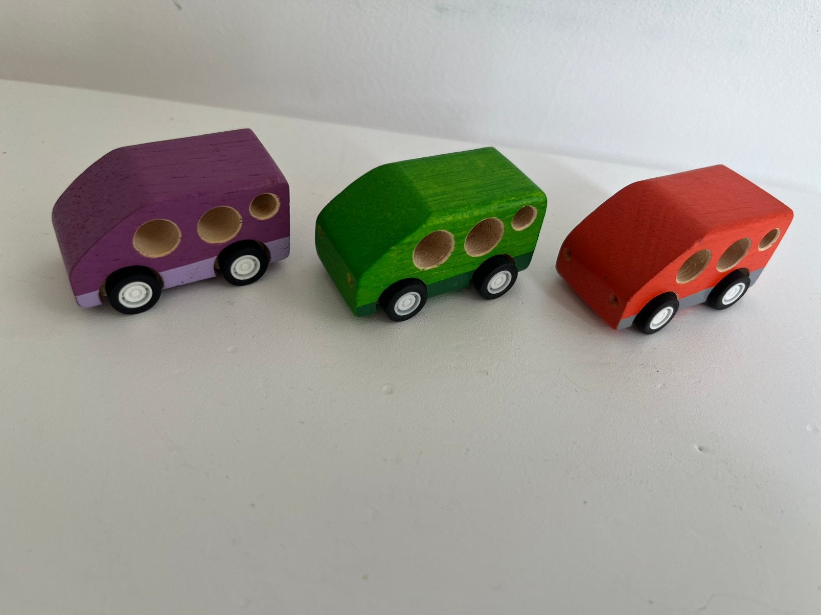PlanToys / Plan Toys PlanCity / Plan City Wooden cars set, Ophalen of Verzenden, Zo goed als nieuw, Rij- of Hobbelspeelgoed