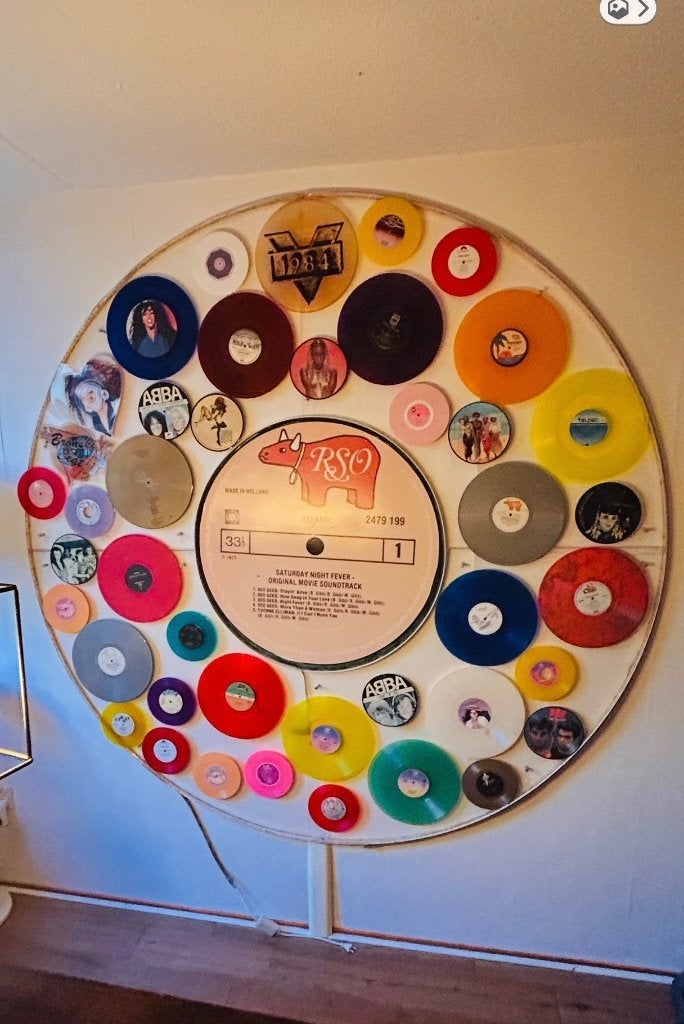 vinyl wand decoratie, Ophalen, Zo goed als nieuw, Disco, Colored vinyl