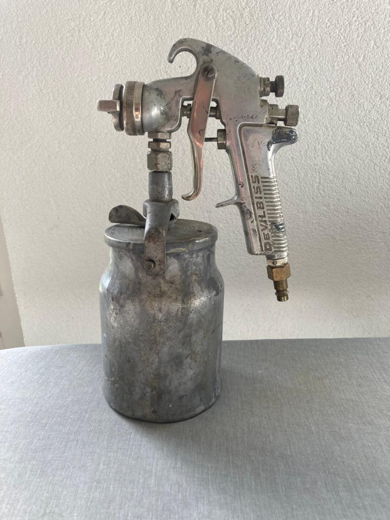 Professionele DeVilbiss verfspuit., Ophalen of Verzenden, Gebruikt, Verfspuit of Verfpomp