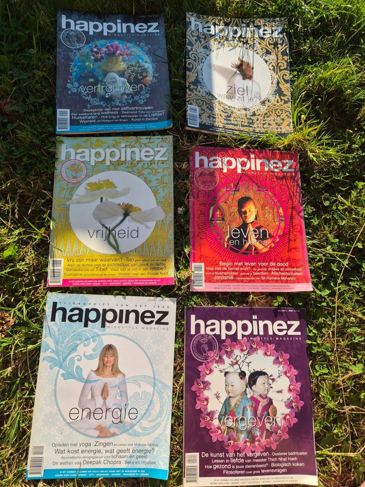 Happinez Magazine Jaargang 2006 Compleet (1 t/m 6), Ophalen of Verzenden, Gelezen, Lichaam en Geest