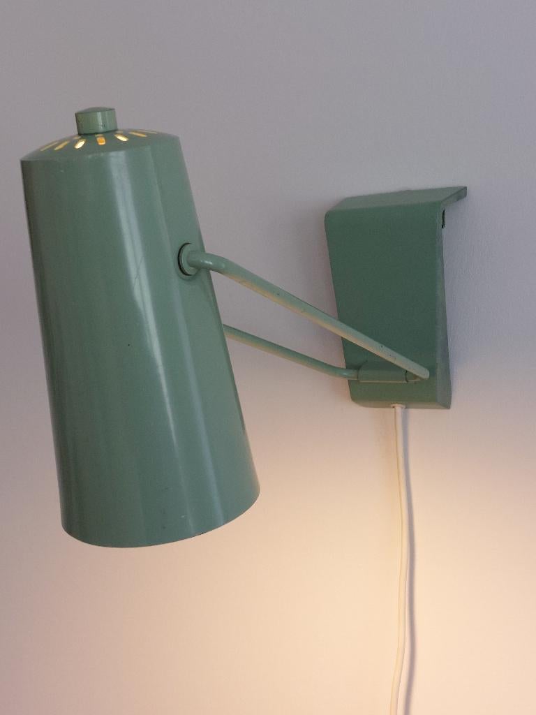 Zeldzame Kaiser Idell tafel-/wandlamp – Christian Dell, Ophalen, Gebruikt, Bauhaus, Metaal
