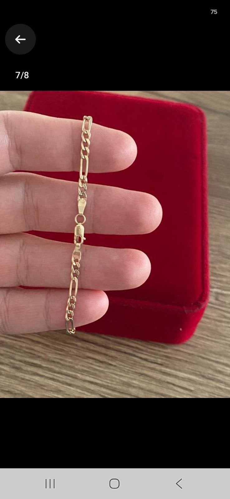 Gouden Armbandje 19 cm - Nieuw - 3mm Schakel, Ophalen of Verzenden, Nieuw, Goud, Goud