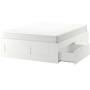 IKEA BRIMNES 140200 wit met 4 laden, Ophalen, Wit, Tweepersoons, 140 cm