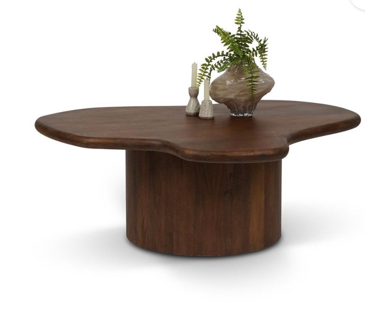 Bruine Mango Hout Salontafel 125x95x40cm, Huis en Inrichting, Tafels | Salontafels, 100 tot 150 cm, Nieuw, Overige vormen, 5 – 50