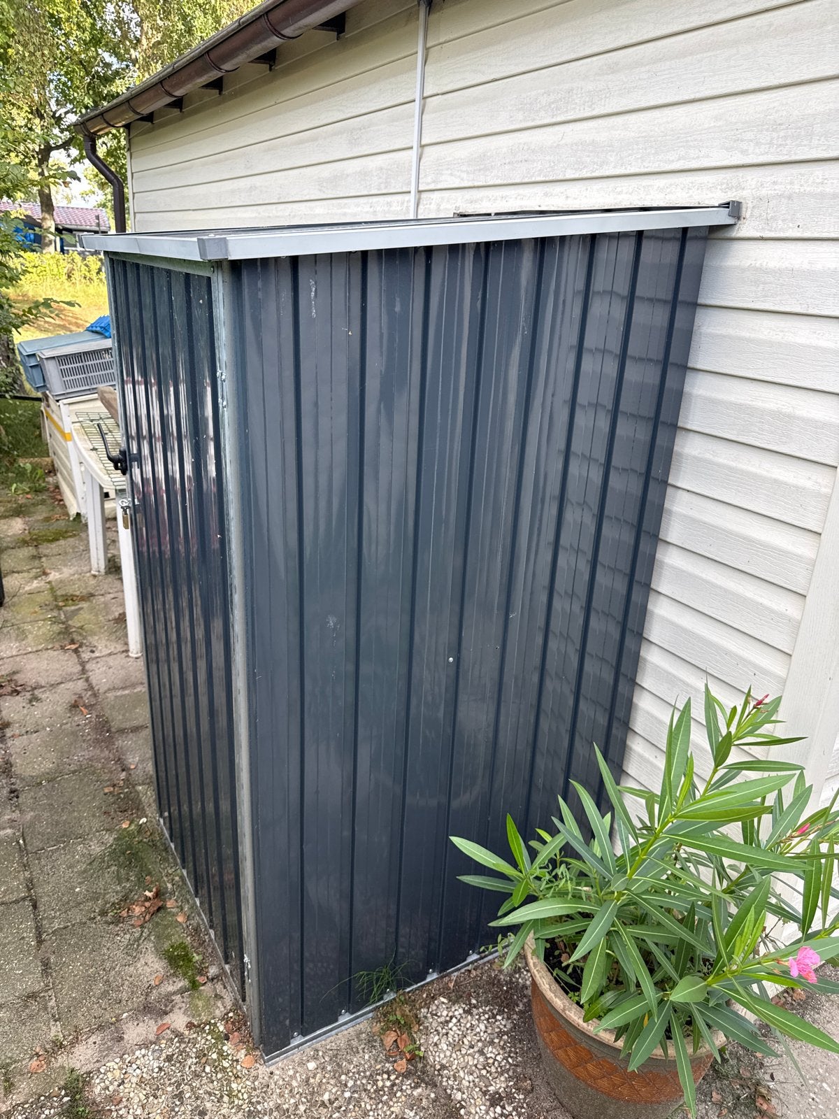 Aliminium containerberging tuinkast, Ophalen, Gebruikt, Overige materialen, Containerberging