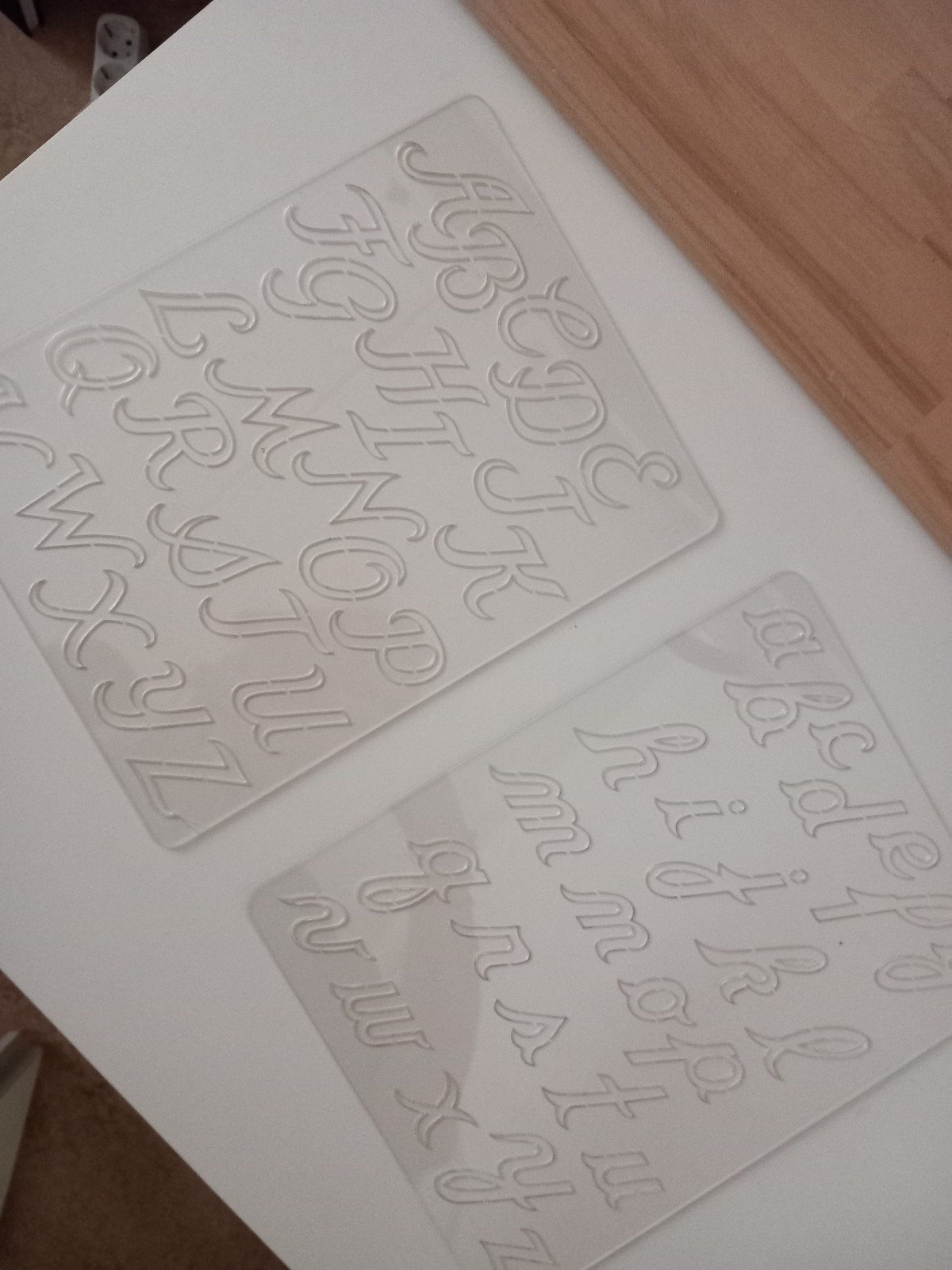 2x Alfabet Snijmal Coluzzle - Hoofdletters en kleine letters, Hobby en Vrije tijd, Gebruikt, Gereedschap of Toebehoren, Ophalen of Verzenden