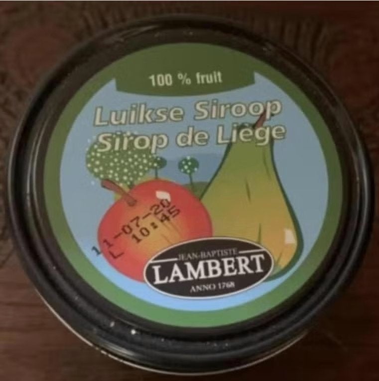 Blik Luikse siroop, sirop de Liège; Jean-Baptiste Lambert, Verzamelen, Ophalen of Verzenden, Zo goed als nieuw, Overige