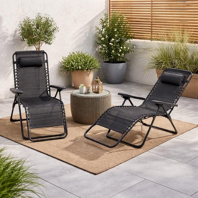 Luxe tuinstoelen (set van 2) NIEUW IN DOOS, Tuin en Terras, Ophalen, Nieuw, Metaal