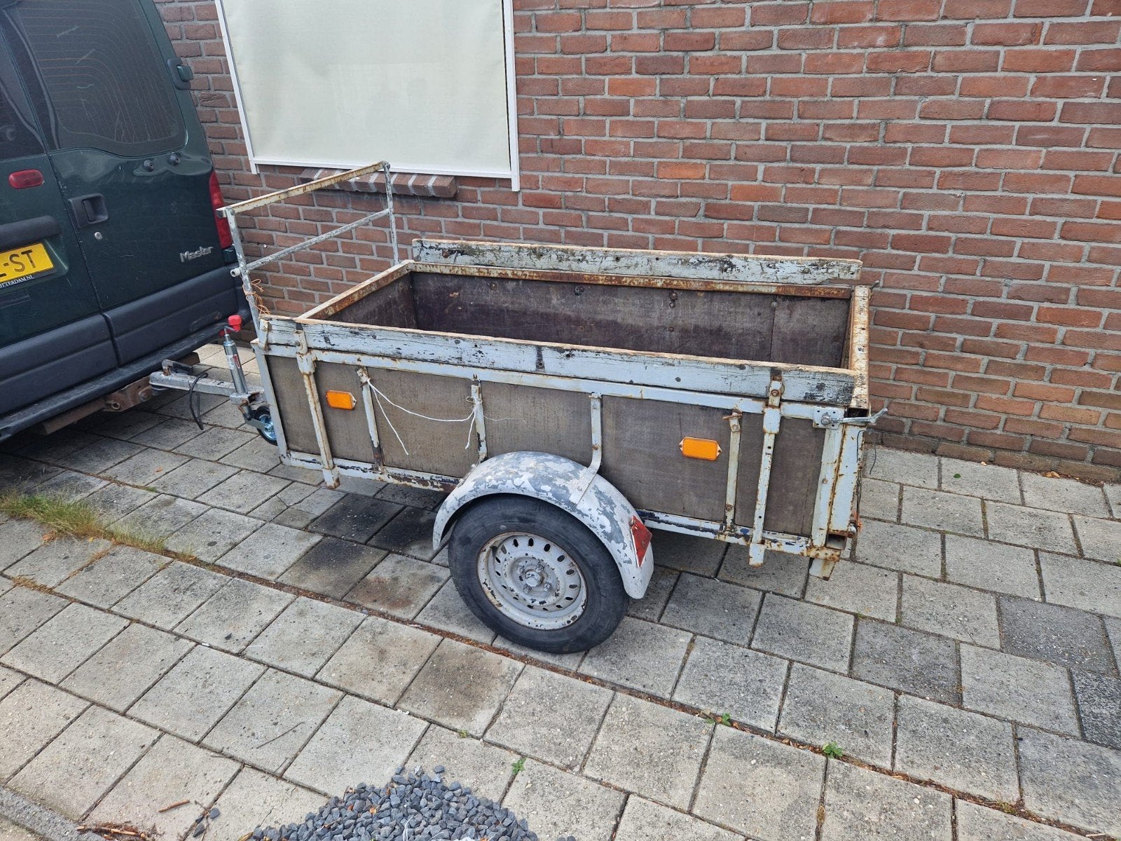 Aanhanger opknapper, Ophalen, Gebruikt