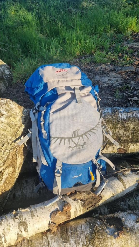 Osprey Jib 35 rugzak – 35L – trekking/hiking, Gebruikt, 20 tot 30 cm, Blauw, Minder dan 40 cm