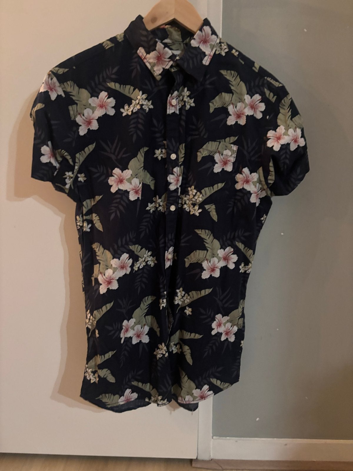 Jack & Jones Hawaï shirt - Maat M, Kleding | Heren, Ophalen of Verzenden, Gedragen, Meerkleurig, Halswijdte 39/40 (M)