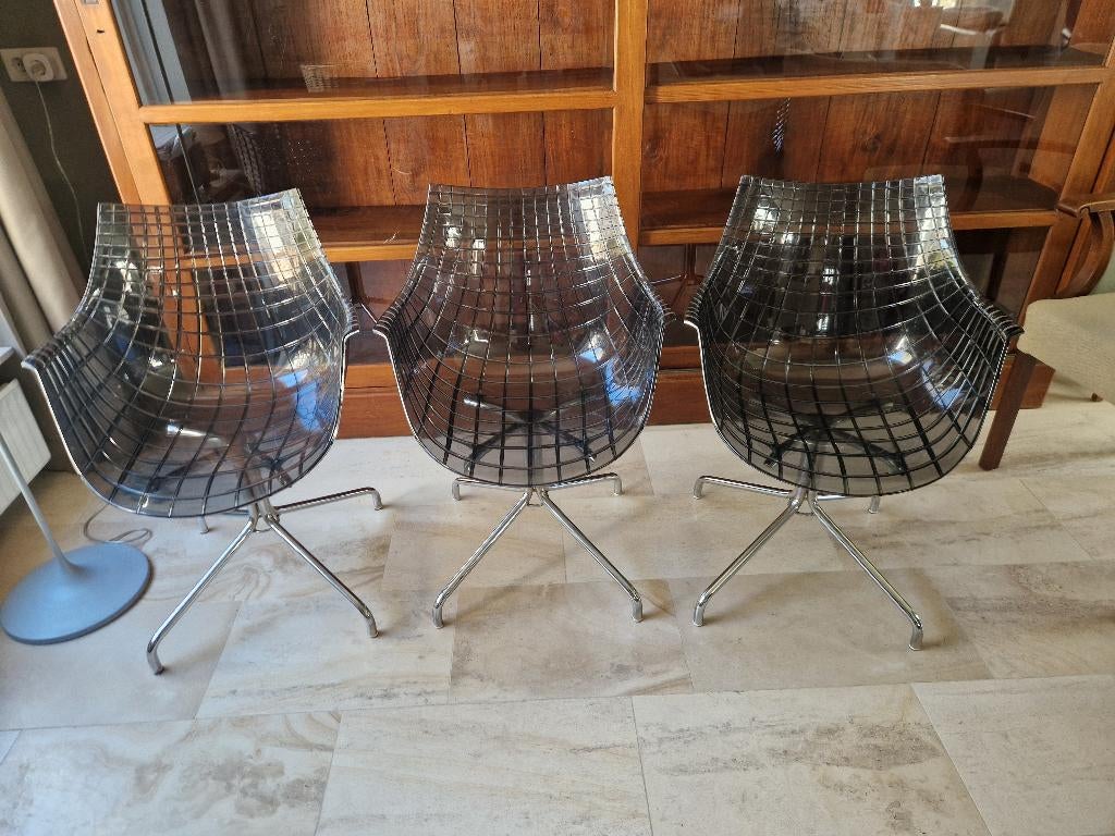 Driade meridiana design stoelen, Ophalen, Gebruikt, Drie, Design