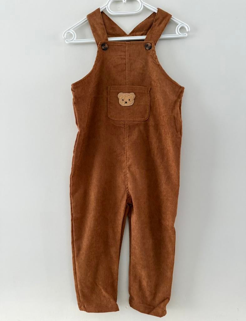 Beertjes tuinbroek cognac corduroy salopette nieuw 92/98, Kinderen en Baby's, Kinderkleding | Maat 98, Ophalen of Verzenden, Nieuw