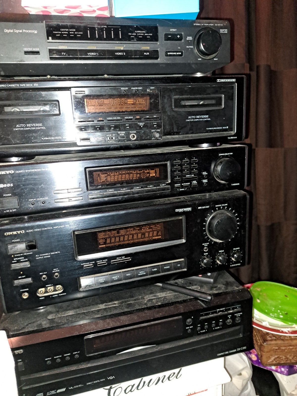 Onkyo Stereo Cassette Deck en DSP-ontvanger, Ophalen of Verzenden, Bandrecorder