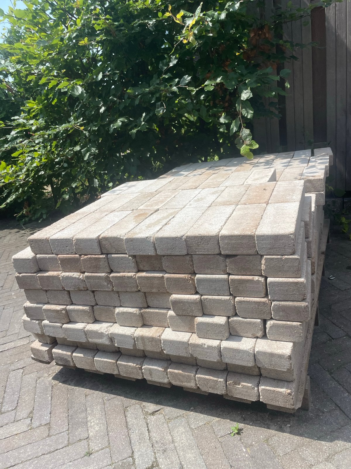 Waaltjes voor circa 3/4 vierkante meter, Tuin en Terras, Tegels en Klinkers, Ophalen, Gebruikt, Klinkers, Minder dan 5 m²