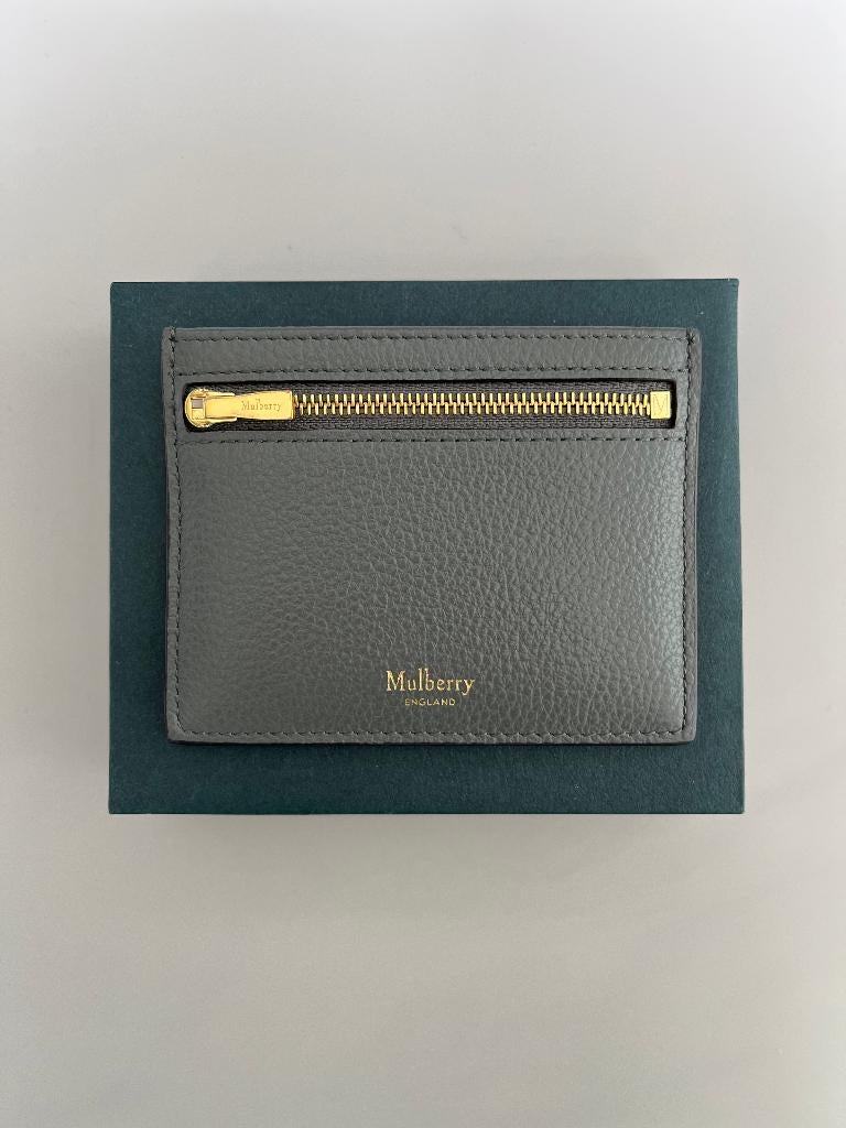 NIEUW: Grijze Mulberry Zipped Credit Card Slip portemonnee, Overige merken, Nieuw, Ophalen of Verzenden, Grijs